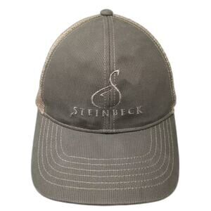 Steinbeck Continental Baseball Cap Green Tan Mesh Back Strapback Adjustable Cap